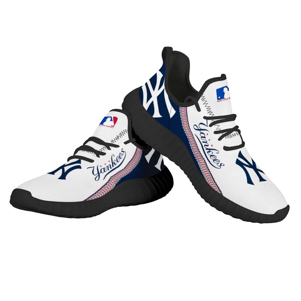 Men's New York Yankees Mesh Knit Sneakers/Shoes 005